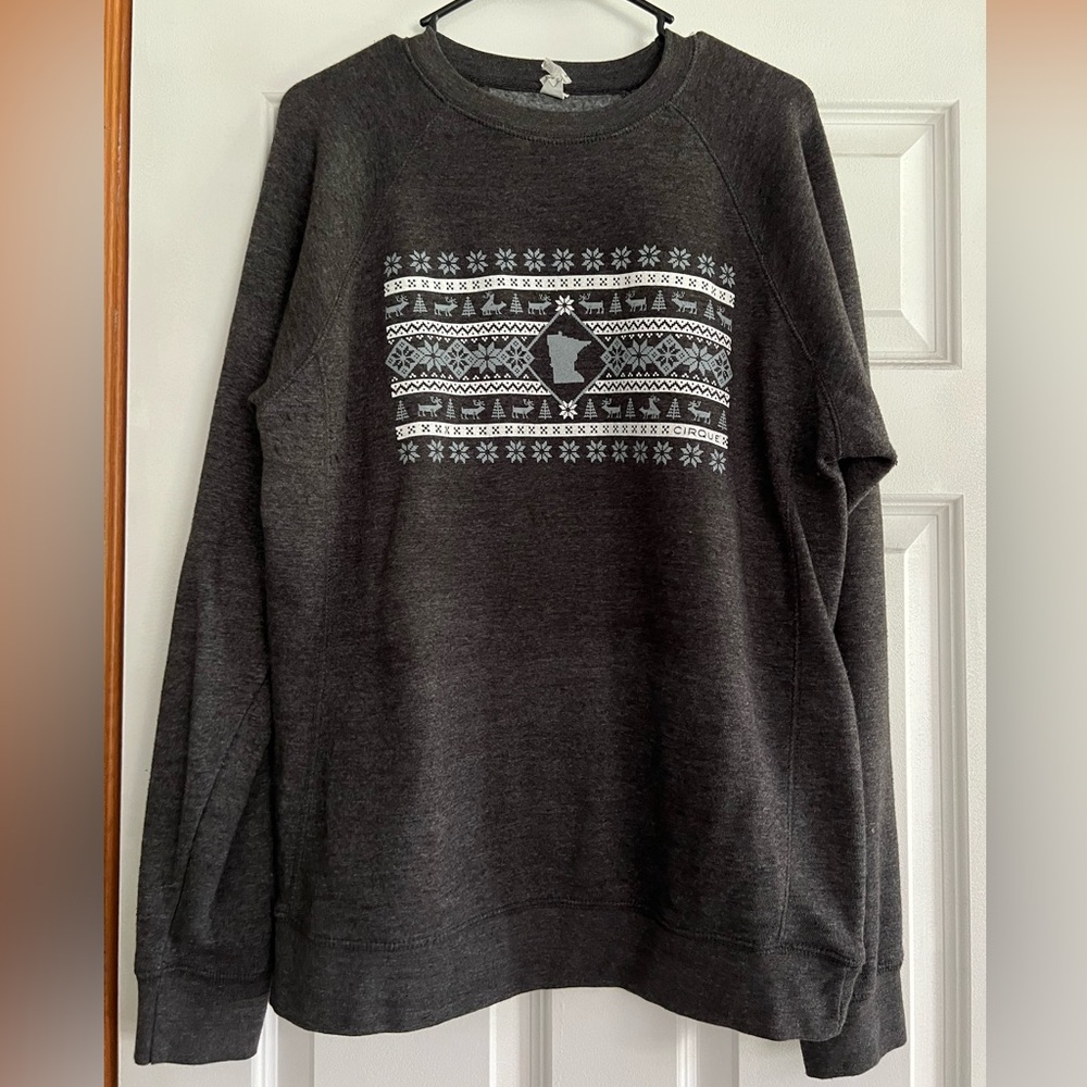 Fairisle Style Crewneck Sweatshirt